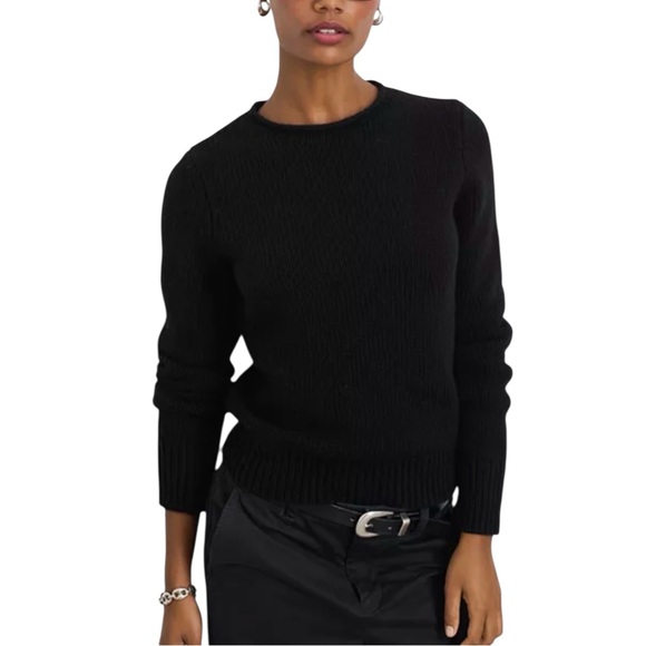 Alex Mill Sweaters - NWT ALEX MILL Jaime Crew Neck Sweater Black Wool XS